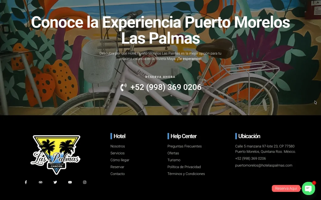 Hotel las Palmas Footer