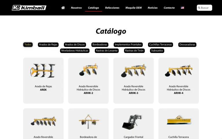 Kimball Sitio Web Catalogo